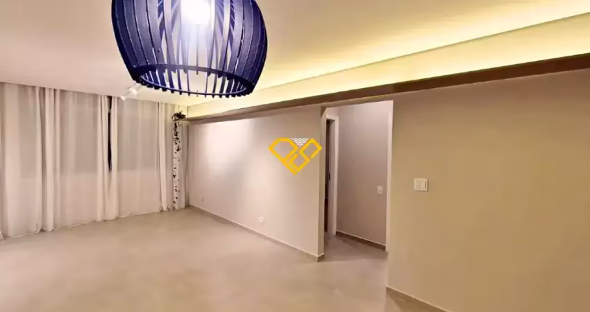98m2 ,quadra da praia pompéia,2 dormitórios sendo 1 suíte+dep completa