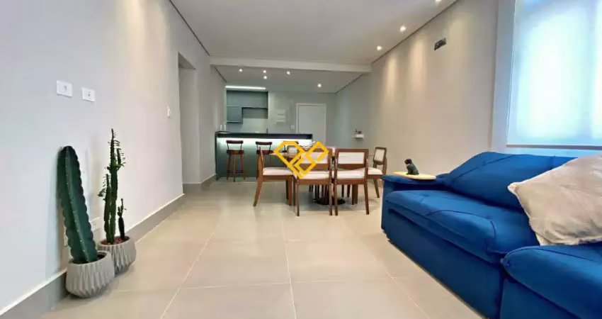 3 quartos sendo 2 suítes,3 wcs,1 vaga,110m² ,150 metros da praia - gonzaga