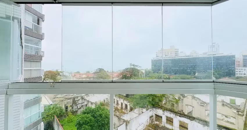 3 dormitórios sendo 1 suíte+closet , 1 vaga ,vista ao mar,totalmente reformado - aparecida - santos