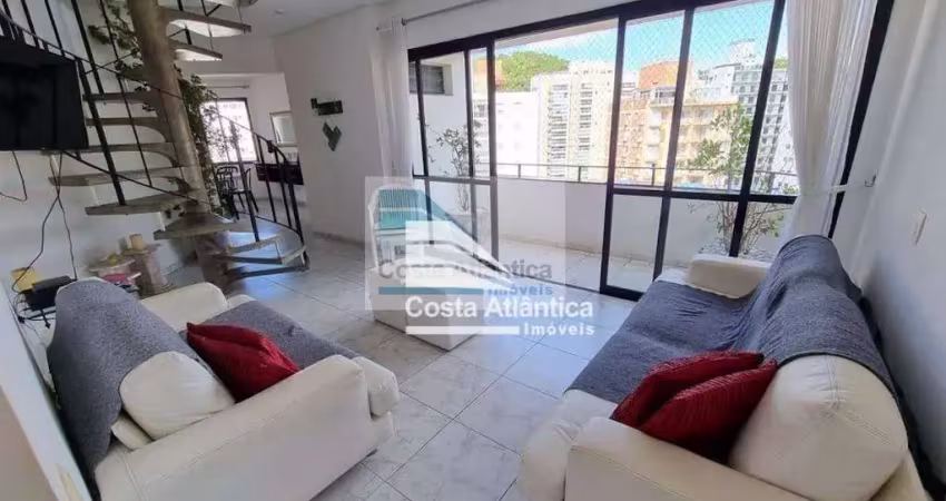 Cobertura com 4 dormitórios à venda, 300 m² por r$ 1.200.000,00 - pitangueiras - guarujá/sp