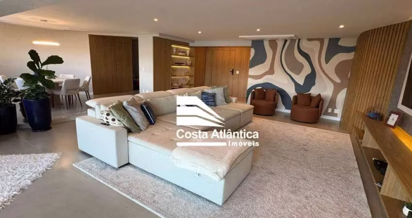 Apartamento com 4 dormitórios à venda, 224 m² por r$ 3.500.000 - praia da enseada - guarujá/sp
