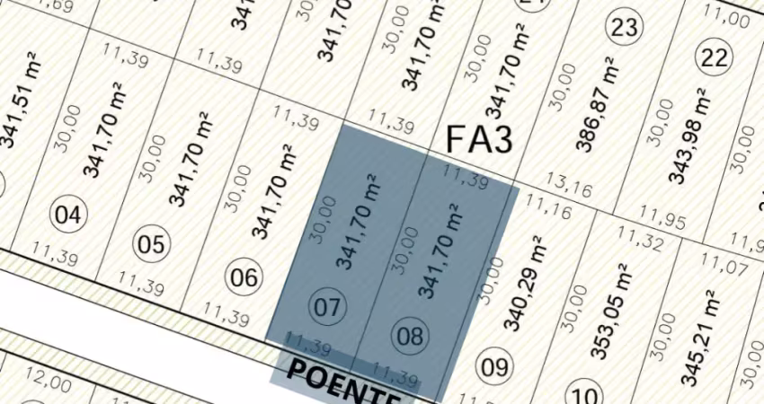 Lote poente na cidade alpha terras 3! aceitamos financiamento lote + construção!