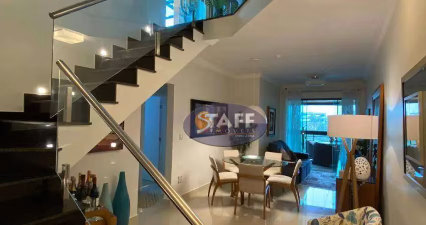 Cobertura com 3 dormitórios à venda, 210 m² por r$ 2.500.000,00 - vila nova - cabo frio/rj