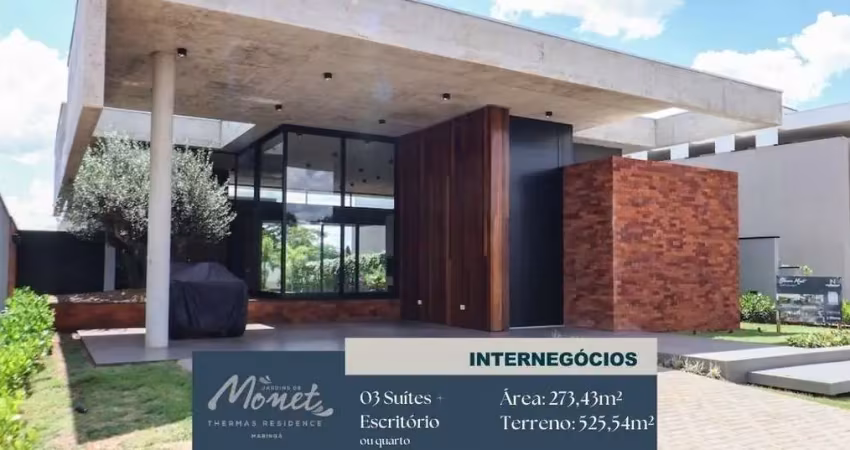 Casa em condomínio fechado com 4 quartos à venda na Estrada Romeirinha, 2413, Jardins de Monet Residence, Maringá