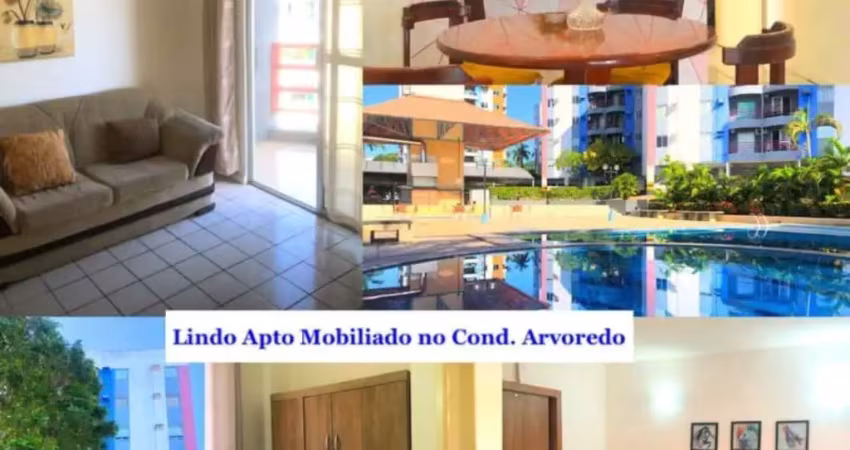 Lindo apto mobiliado no condomínio arvoredo - parque 10, localização privilegiada, próximo dos edifícios miami, próximo do db do parque 10.