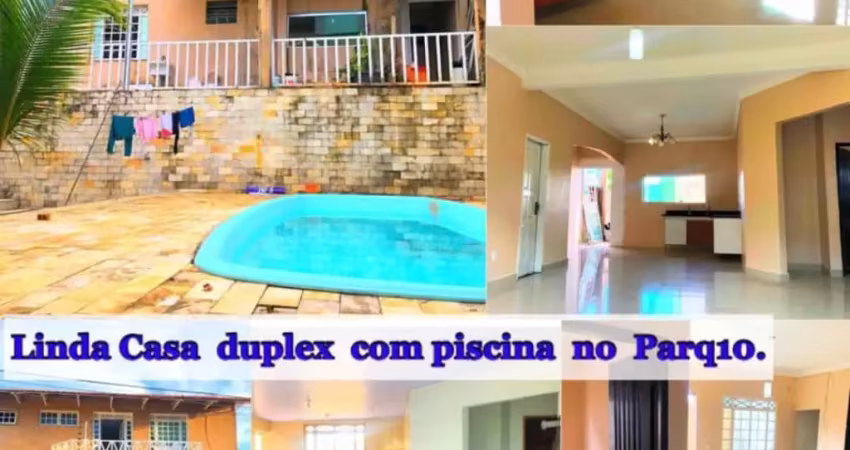 Linda casa duplex localizada no conjunto portal do japão- parque 10, próximo da alive da av. das torres, próximo de comércios, localização privilegiada; ideal para clínica, comércio privado e família 