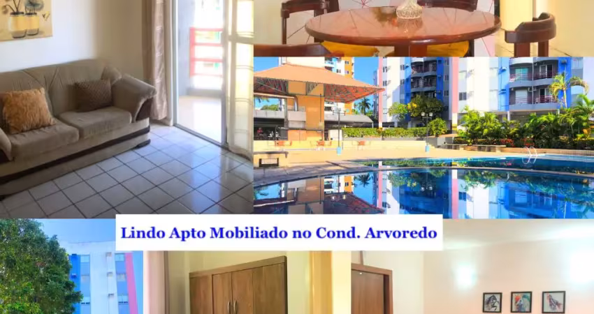 Lindo apto mobiliado no condomínio arvoredo - parque 10, localização privilegiada, próximo dos edifícios miami, o imóvel estar 100% mobiliado e climatizado, em andar alto.