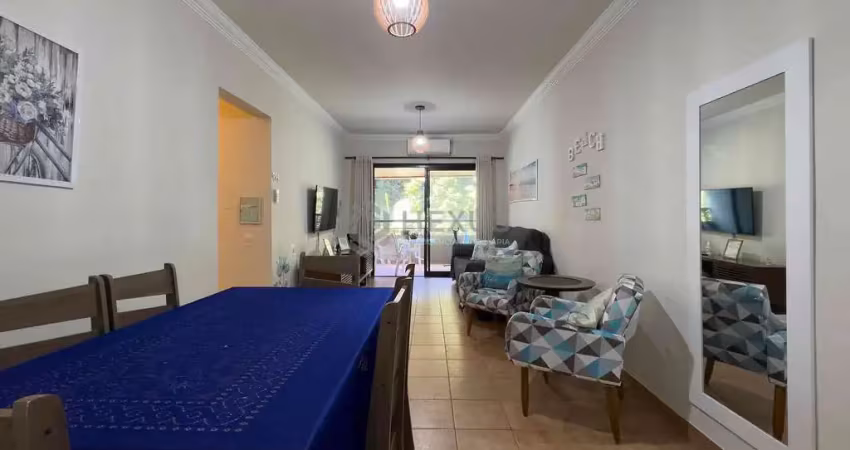 Apartamento com varanda a uma quadra da praia das pitangueiras de 3 quartos (1 suíte) e 1 vaga, gua
