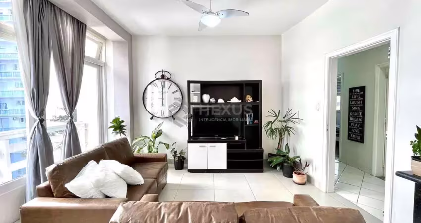 Apartamento com varanda e vista mar na quadra-mar da praia das pitangueiras de 3 quartos, 1 vaga, g