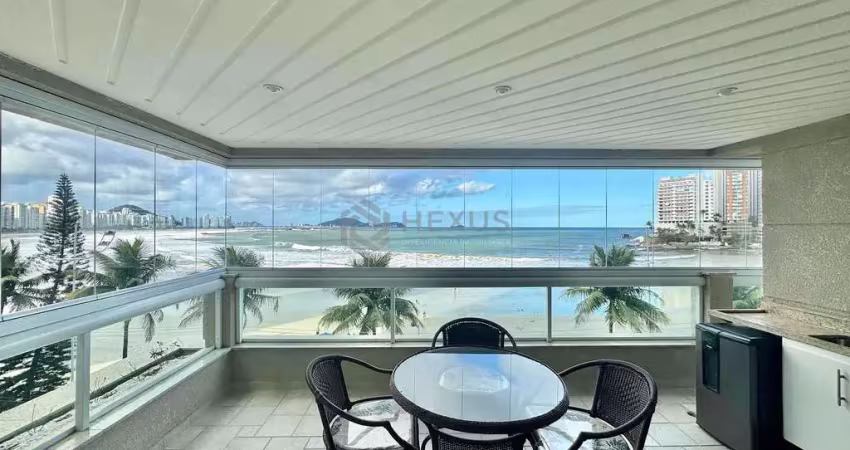 Apartamento à venda na praia das astúrias, vista para o mar, 4 suítes, 2 vagas, guarujá sp