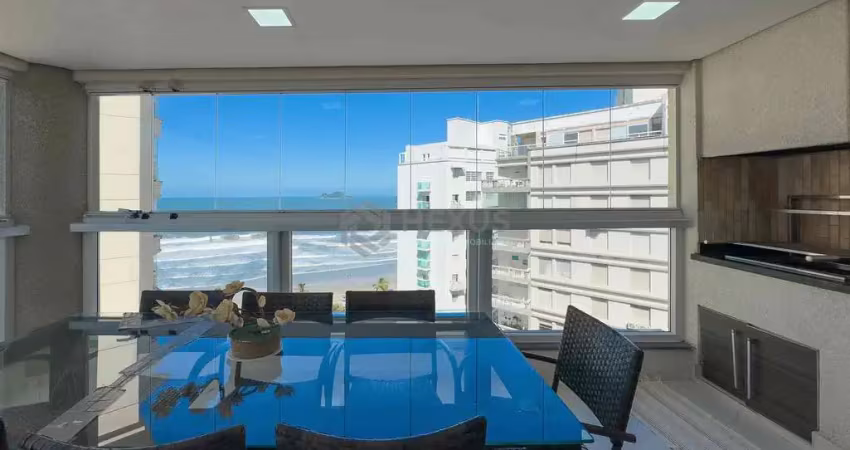 Apartamento com varanda gourmet e vista mar na quadra-mar da praia das pitangueiras de 3 quartos (1