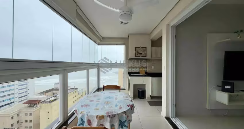 Apartamento com varanda gourmet a uma quadra da praia das pitangueiras de 3 quartos (1 suíte), 2 va