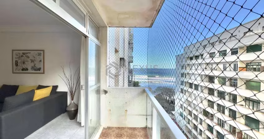 Apartamento à venda na praia das pitangueiras, varanda com vista para o mar com 3 quartos e 1 vaga,