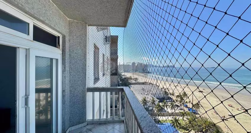Apartamento com varanda na beira mar da praia das pitangueiras de 3 quartos (1 suíte) com 1 vaga, g