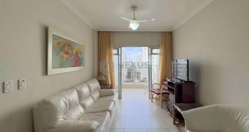 Apartamento com varanda e vista livre a uma quadra da praia das pitangueiras de 2 quartos com 1 vag