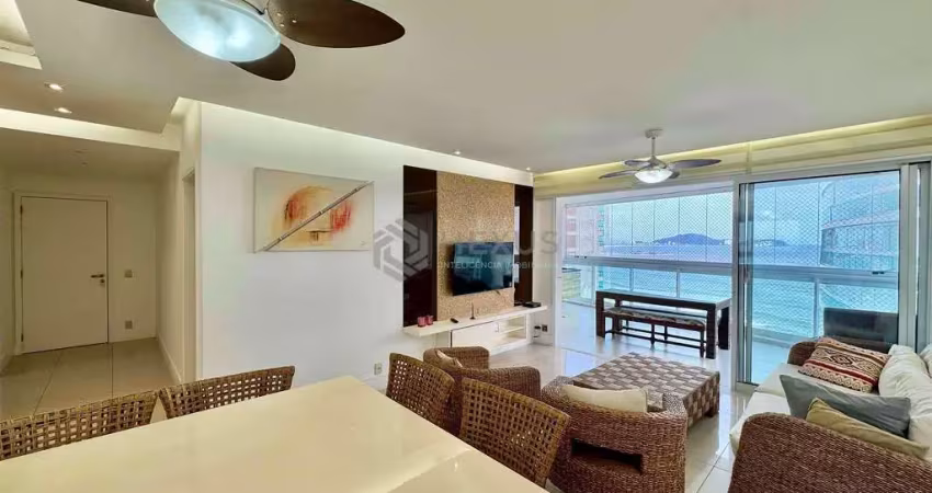 Apartamento à venda na praia das astúrias na beira mar com varanda gourmet, 3 quartos e 2 vagas.