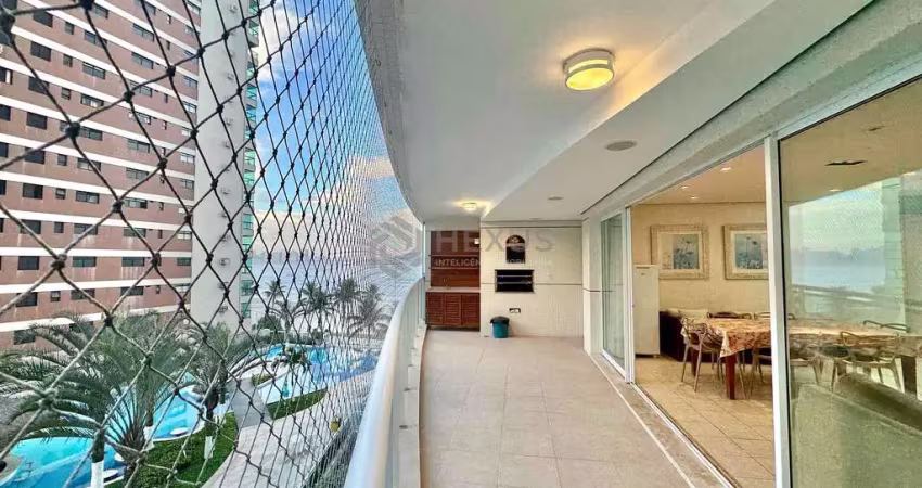 Apartamento à venda na praia das astúrias na beira mar com varanda gourmet , 3 suítes e 2 vagas.