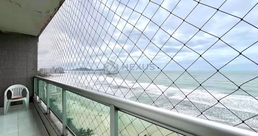 Apartamento frente mar com varanda e vista mar na praia das pitangueiras, guaruja | hexus