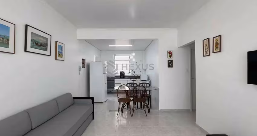 Apartamento reformado e mobiliado a duas quadras da praia das pitangueiras, guaruja | hexus