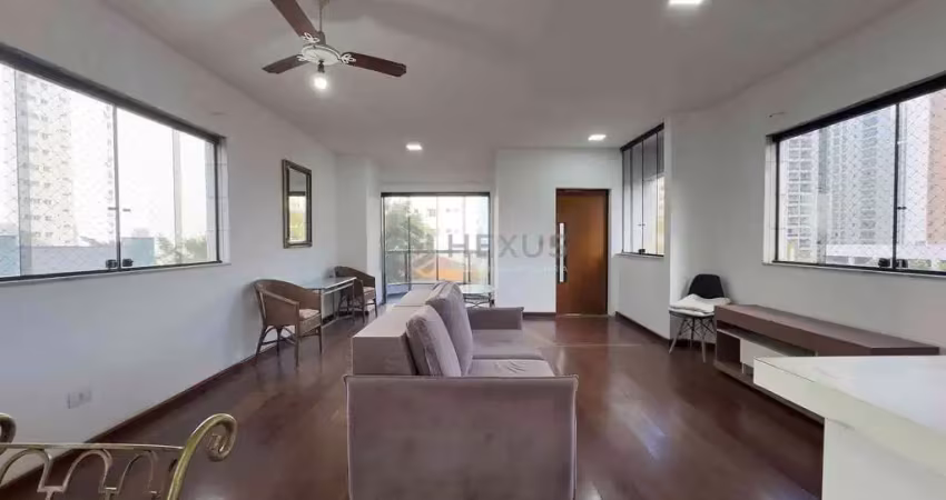 Apartamento com varanda, lazer, duas quadras da praia das pitangueiras, guaruja | hexus inteligênci