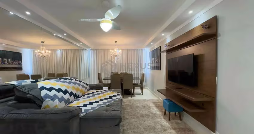 Apartamento mobiliado, reformado, uma quadra da praia das pitangueiras, guaruja | hexus