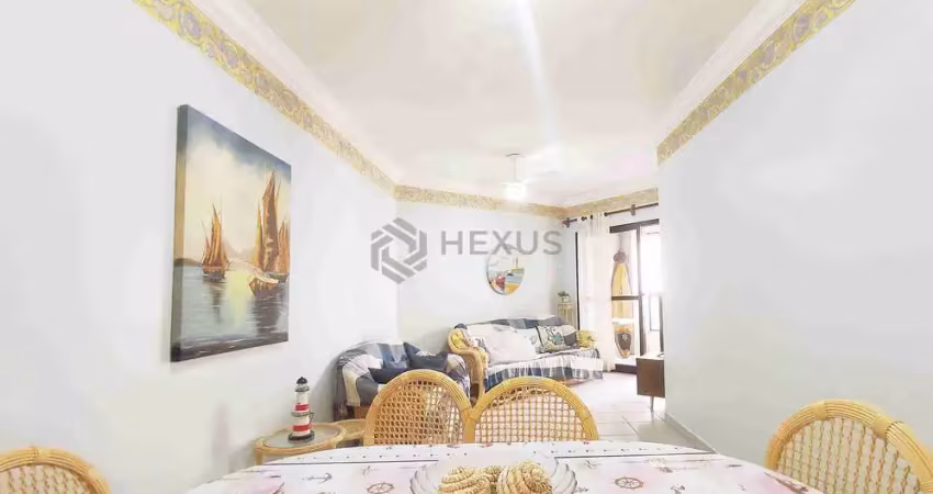 Apartamento beira mar com varanda e lazer na praia das asturias, guaruja | hexus