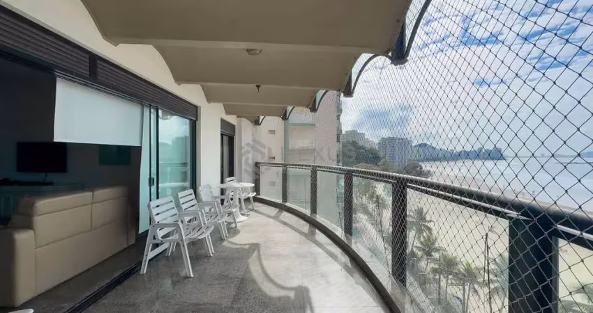 Apartamento frente mar com lazer, varanda gourmet e vista mar, praia das asturias, guaruja | hexus