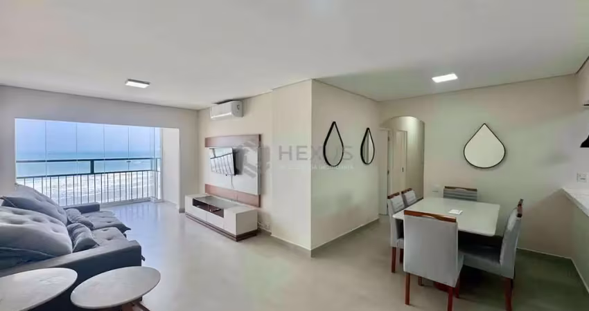 Apartamento frente mar varanda, lazer, beira mar, vista mar, praia das pitangueiras, guaruja | hexu