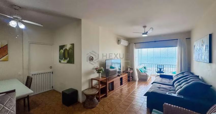 Apartamento frente mar com lazer, varanda e vista mar na praia das pitangueiras, guaruja | hexus