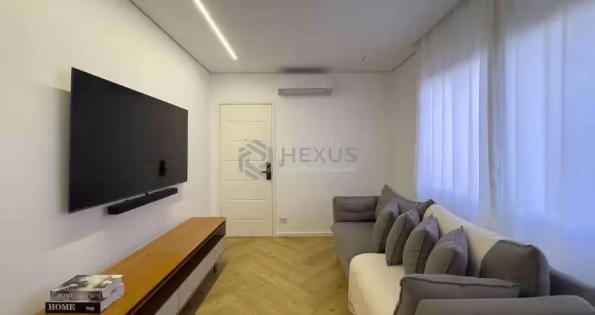 Apartamento reformado e mobiliado com lazer na quadra mar da praia das asturias, guaruja