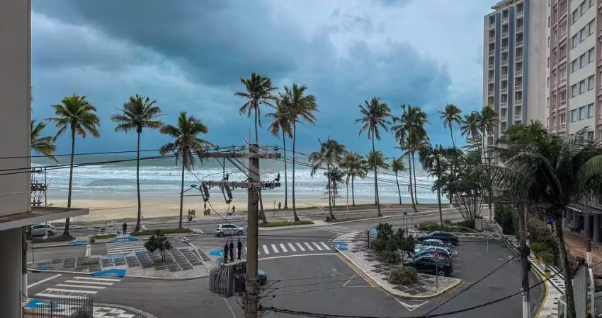 Apartamento frente mar com vista mar na praia das pitangueiras, guaruja