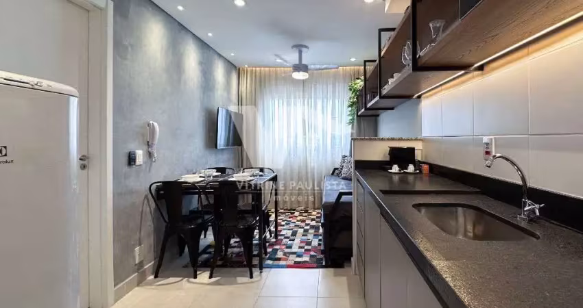 Apartamento para venda - barra funda, 27m², 1 quarto, 1 banheiro, portaria 24h, inteiramente mobiliado, amplo armário com gavetas e cabideiro,