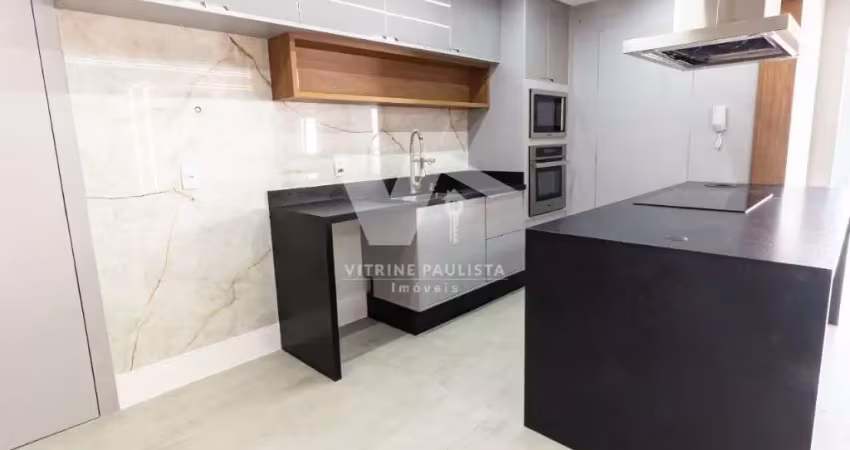 Apartamento à venda na vila regente feijó, com 3 suítes e 2 vagas cobertas. totalmente equipado com eletrodomésticos e ar condicionado.