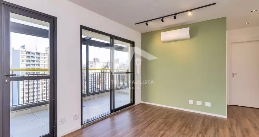 Apartamento à venda em santa cecília com 1 quarto e 1 vaga de garagem e cozinha equipada e varanda gourmet. próximo à estação república.
