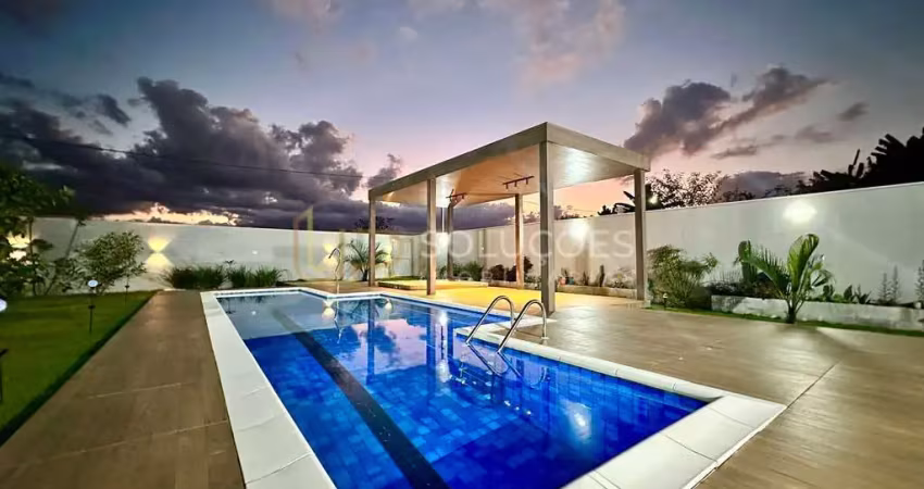 Casa 4 suítes, armários planejados + piscina + sótão + terreno 615m² | condomínio alto da boa vista, sobradinho/df