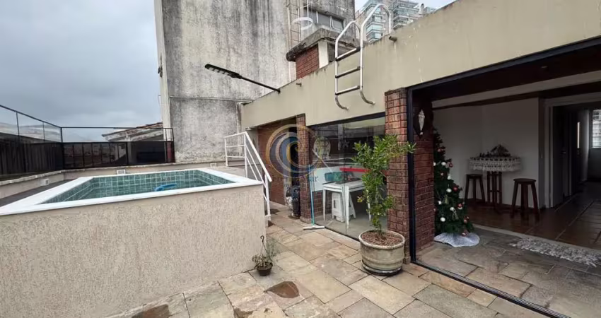 Cobertura para venda em guarujá, praia da enseada, 3 dormitórios, 1 suíte, 4 banheiros, 2 vagas