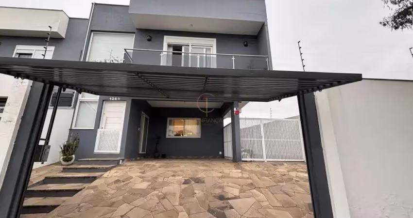 Sobrado semi mobiliado no igara com 3 dormitórios/suíte bairro igara
