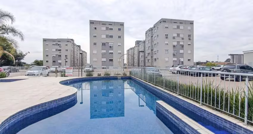 Apartamento mobiliado em andar alto com elevador e uma vaga de garagem, no condominio solar da estância, bairro estância velha
