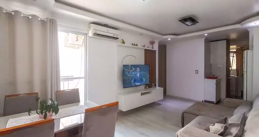 Ótimo apartamento de 03 dormitórios com sacada, churrasqueira e uma vaga de garagem no bairro igara