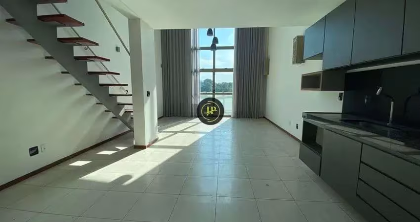 Apartamento studio com pé direito duplo alto padrão com 02 vagas em santa lucia
