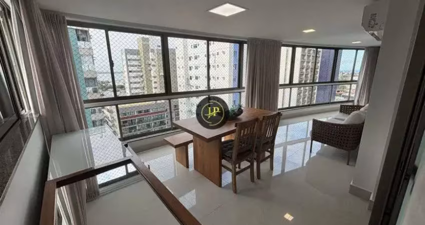 Apartamento totalmente mobiliado 04 quartos/02 suítes, lazer completo e 03 vagas de garagem em santa