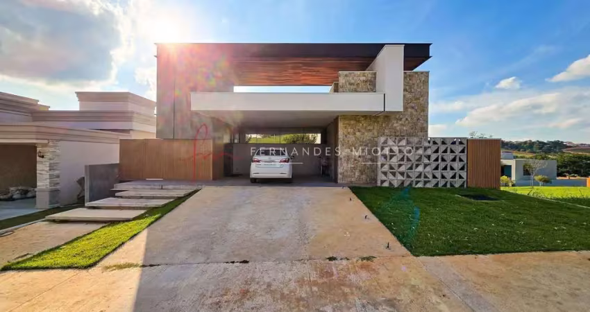 Alphaville jundiaí 1 - casa moderna com vista premium e 3 suítes no alphaville jundiaí 1