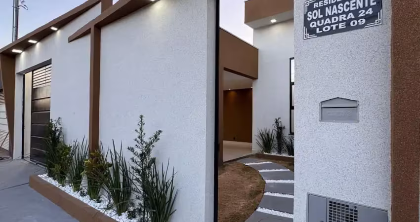 Belíssima casa de alto padrão em águas lindas pé direito alto