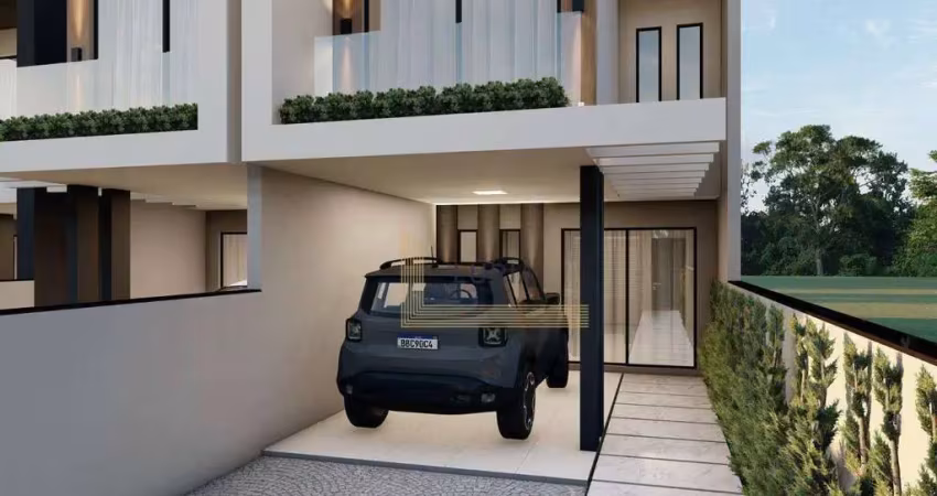 Sobrado com 2 dormitórios à venda, 107 m² - bela vista - gaspar/sc