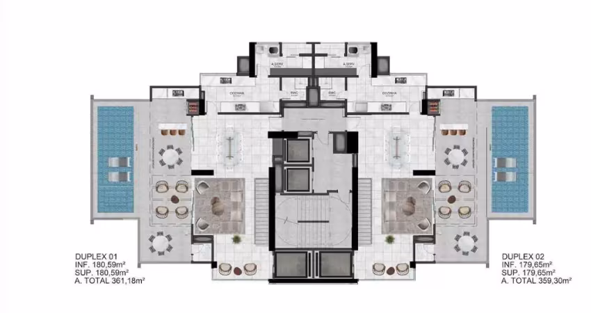Cobertura com 6 dormitórios à venda sendo 6 suítes, 361.18 m² por - r$ 7.632.159,47 - pioneiros - bal. camboriú/sc