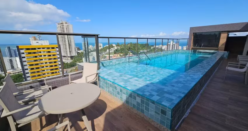 Studio aconchegante na barra em condomínio moderno, a 300m do shopping barra e 800m do porto da barra
