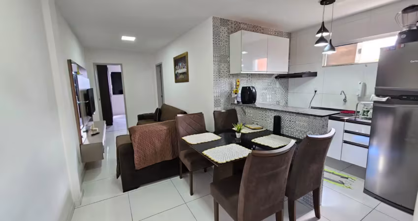 Apartamento 2/4 em itapuã com vista mar parcial e uma vaga de garagem