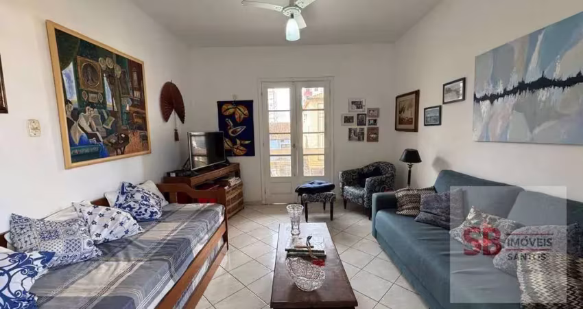 Apartamento com 2 dormitórios à venda, 75 m² por r$ 470.000,00 - embaré - santos/sp