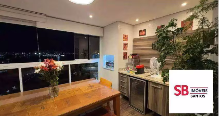 Apartamento com 3 dormitórios à venda, 132 m² por r$ 1.760.000,00 - ponta da praia - santos/sp