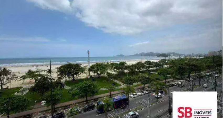 Apartamento com 3 dormitórios à venda, 128 m² - josé menino - santos/sp